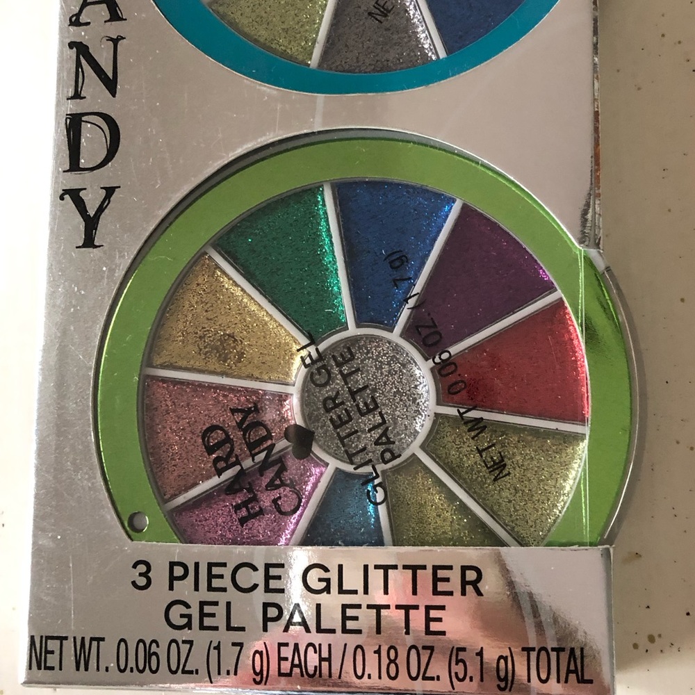 HARD♥️ CANDY Bundle, 3 Piece Glitter Gel Palette+ Glitter body art kit - Picture 5 of 14
